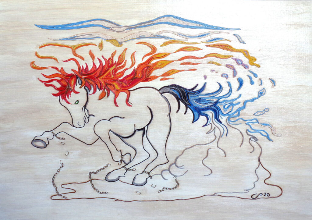 dimensioni 100x72 cm
tecnica mista su cartone